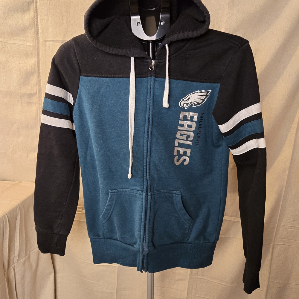 NFL Team Apparel Philadelphia Eagles Full Zip Hoodie Women XS